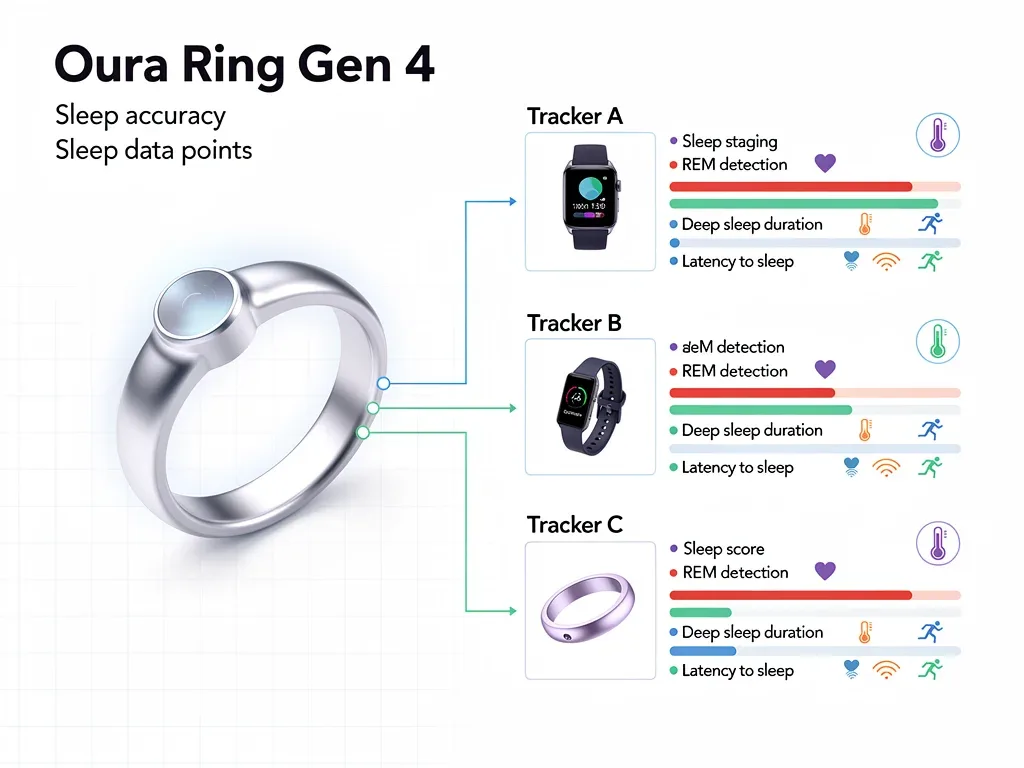 Comparison of Oura Ring Gen 4 with other health trackers