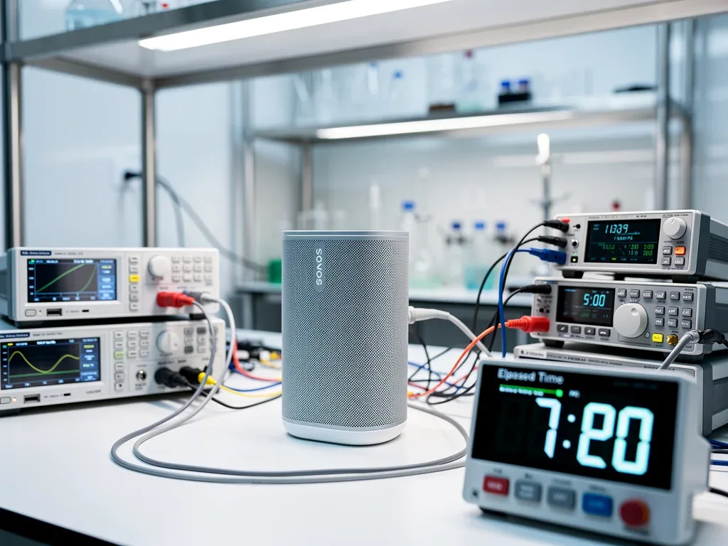 Sonos Move 2 portable speaker shown during battery and performance evaluation