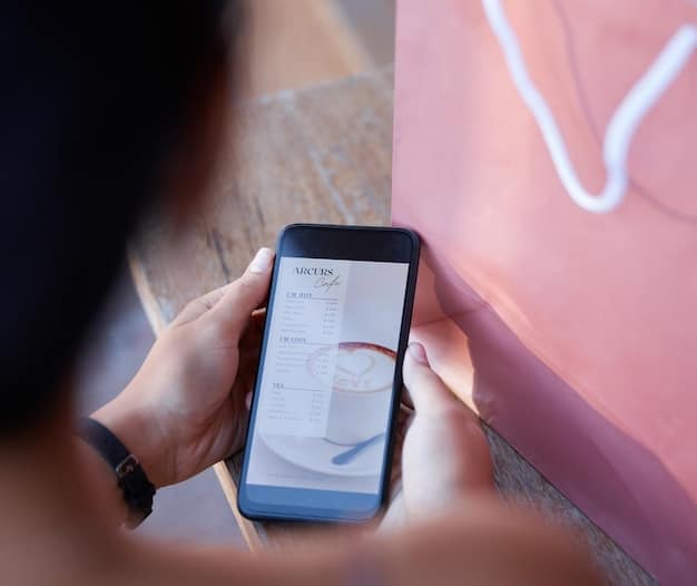 A close-up of a smartphone screen displaying the terms and conditions of an online store's return policy, emphasizing the fine print.